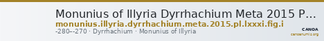 Monunius of Illyria Dyrrhachium Meta 2015 Plate LXXXI, fig. I — CANOA