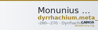 Monunius of Illyria Dyrrhachium Meta 2015 Series II Monounios stater — CANOA