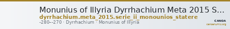 Monunius of Illyria Dyrrhachium Meta 2015 Series II Monounios stater — CANOA