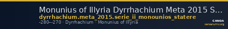 Monunius of Illyria Dyrrhachium Meta 2015 Series II Monounios stater — CANOA