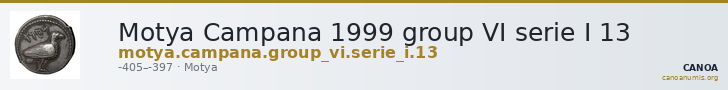 Motya Campana 1999 group VI serie I 13 — CANOA