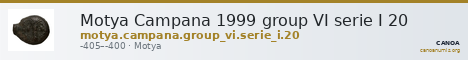 Motya Campana 1999 group VI serie I 20 — CANOA