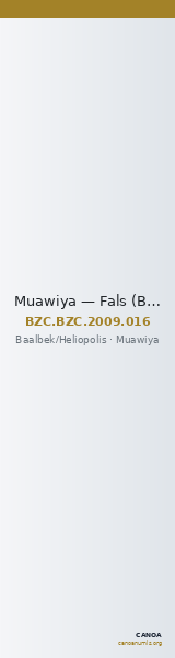 Muawiya — Fals (Baalbek/Heliopolis) — CANOA
