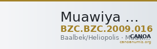 Muawiya — Fals (Baalbek/Heliopolis) — CANOA