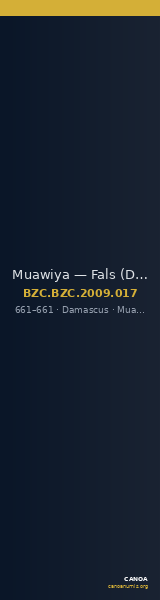 Muawiya — Fals (Damascus, 661) — CANOA