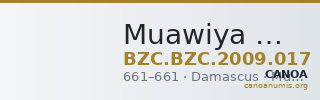 Muawiya — Fals (Damascus, 661) — CANOA