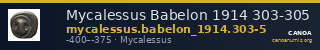 Mycalessus Babelon 1914 303-305 — CANOA