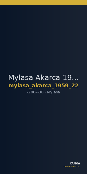 Mylasa Akarca 1959 22 — CANOA