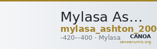 Mylasa Ashton 2006 pl. 2, 26 — CANOA
