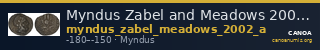 Myndus Zabel and Meadows 2002 Group A — CANOA