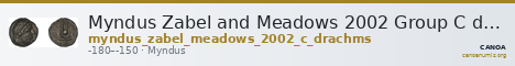 Myndus Zabel and Meadows 2002 Group C drachms — CANOA