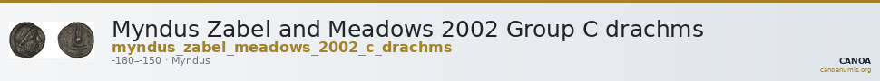 Myndus Zabel and Meadows 2002 Group C drachms — CANOA