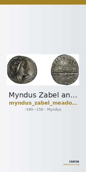 Myndus Zabel and Meadows 2002 Group C hemidrachms — CANOA