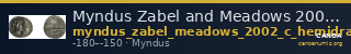 Myndus Zabel and Meadows 2002 Group C hemidrachms — CANOA