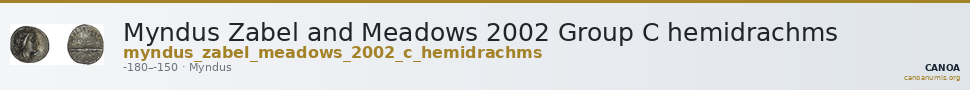 Myndus Zabel and Meadows 2002 Group C hemidrachms — CANOA