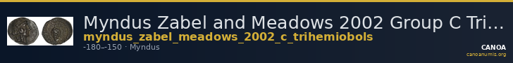Myndus Zabel and Meadows 2002 Group C Trihemiobols — CANOA