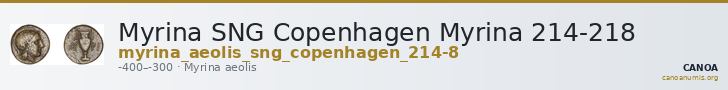 Myrina SNG Copenhagen Myrina 214-218 — CANOA