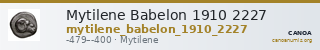 Mytilene Babelon 1910 2227 — CANOA