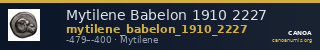 Mytilene Babelon 1910 2227 — CANOA
