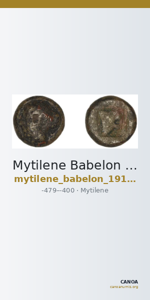 Mytilene Babelon 1910 2230-1 — CANOA