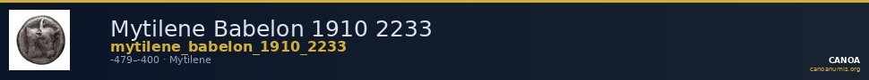 Mytilene Babelon 1910 2233 — CANOA
