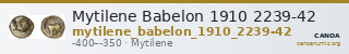 Mytilene Babelon 1910 2239-42 — CANOA