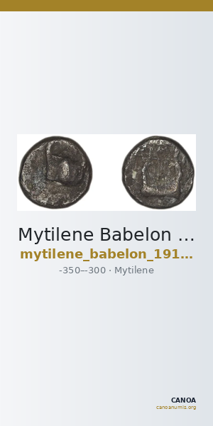 Mytilene Babelon 1910 2251 — CANOA