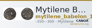 Mytilene Babelon 1910 2251 — CANOA