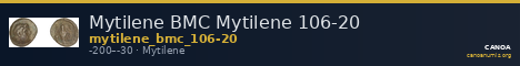 Mytilene BMC Mytilene 106-20 — CANOA