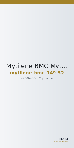 Mytilene BMC Mytilene 149-152 — CANOA
