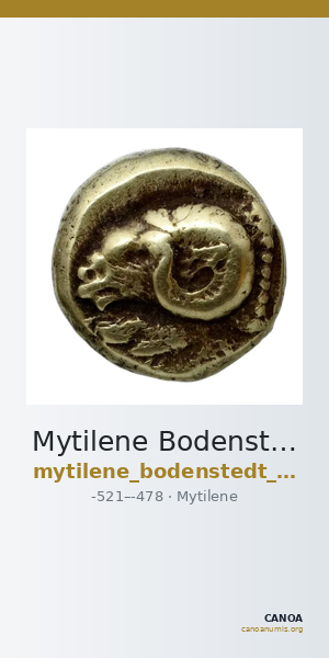 Mytilene Bodenstedt 1981 Series 1.21 — CANOA
