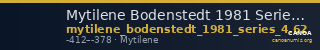 Mytilene Bodenstedt 1981 Series 4.62 — CANOA