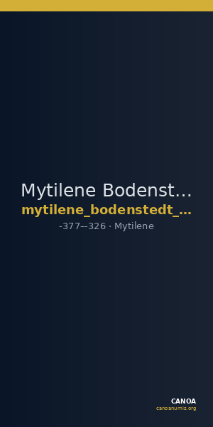 Mytilene Bodenstedt 1981 Series 5.82 — CANOA