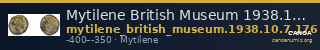 Mytilene British Museum 1938.10.7.176 — CANOA