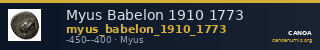 Myus Babelon 1910 1773 — CANOA