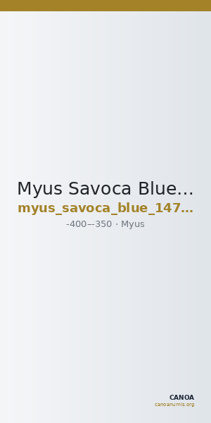 Myus Savoca Blue 147 (2022) 271 — CANOA