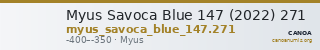Myus Savoca Blue 147 (2022) 271 — CANOA