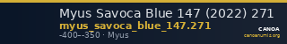 Myus Savoca Blue 147 (2022) 271 — CANOA