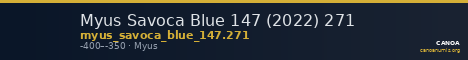 Myus Savoca Blue 147 (2022) 271 — CANOA