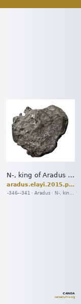 N-, king of Aradus Aradus Elayi 2015 Pl. xv, c25 — CANOA