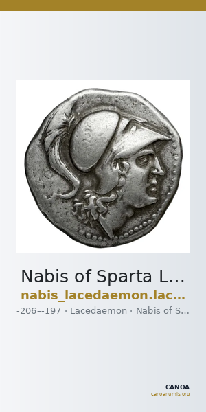 Nabis of Sparta Lacedaemon Grunauer 1978 gruppe_IX_1-16 — CANOA