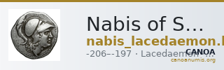 Nabis of Sparta Lacedaemon Grunauer 1978 gruppe_IX_1-16 — CANOA