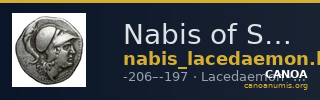 Nabis of Sparta Lacedaemon Grunauer 1978 gruppe_IX_1-16 — CANOA
