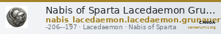 Nabis of Sparta Lacedaemon Grunauer 1978 gruppe_IX_1-16 — CANOA