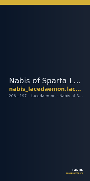Nabis of Sparta Lacedaemon Grunauer 1978 gruppe_IX_17 — CANOA