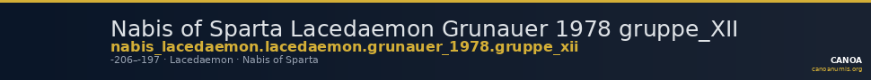 Nabis of Sparta Lacedaemon Grunauer 1978 gruppe_XII — CANOA
