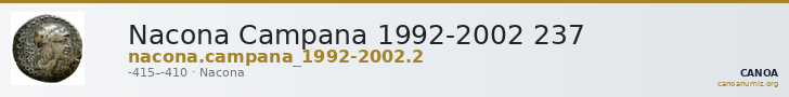 Nacona Campana 1992-2002 237 — CANOA