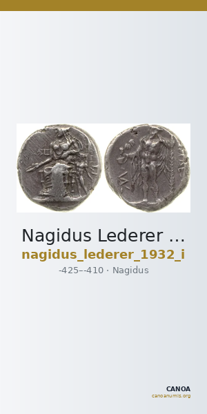 Nagidus Lederer 1932 Group I — CANOA