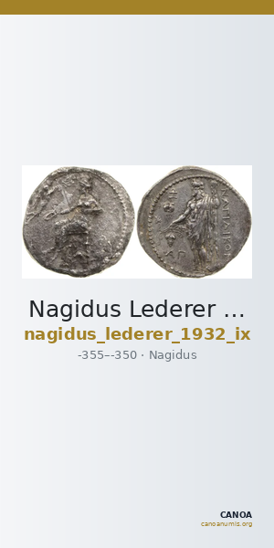 Nagidus Lederer 1932 Group IX — CANOA