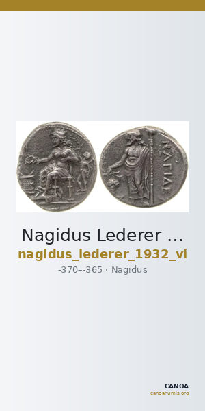Nagidus Lederer 1932 Group VI — CANOA